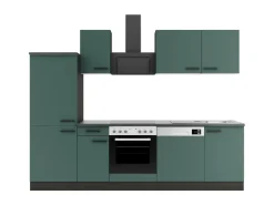 Sale Optifit Verona405 Küchenzeile 270 cm Steingrün