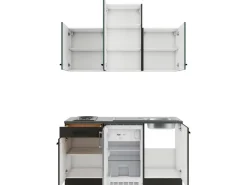 Sale Optifit Verona405/Madrid420 Miniküche 150 cm Steingrün / Anthrazit