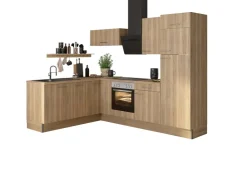 Clearance Optifit Winkelküche Optikoncept Erik ohne E-Geräte 270 cm Wildeiche Nachb.