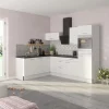 Winkelküche Optikoncept Bengt ohne E-Geräte 270 cm Weiß Winkelküchen|Einbauküchen
