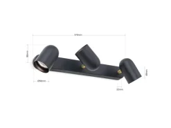 Orion Leuchten Kücheninseln<Strahler Bradley 3 x GU10 Schwarz