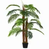 Best Outsunny Künstliche Pflanzen 120 cm mit Kunststofftopf