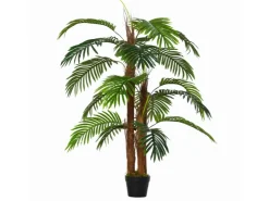 Best Outsunny Künstliche Pflanzen 120 cm mit Kunststofftopf