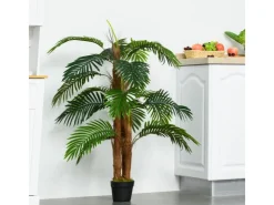Best Outsunny Künstliche Pflanzen 120 cm mit Kunststofftopf
