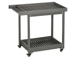Outsunny Servierwagen<Outdoor Servierwagen HDPE Grau 87L x 50B x 80H cm