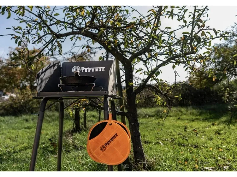 Best Aramid Topflappen mit Eingriff Paar Schwarz-Orange Töpfe