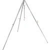 New Dreibein-Set mit Kette & Haken D1 Stahl Aufstellhöhe 88 cm - 144 cm Töpfe