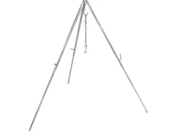 New Dreibein-Set mit Kette & Haken D1 Stahl Aufstellhöhe 88 cm - 144 cm Töpfe