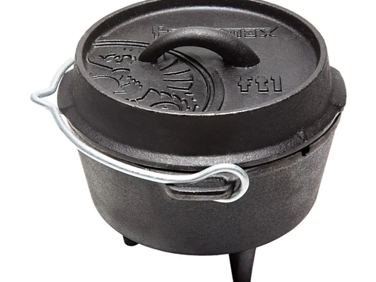 Petromax Pfannen<Dutch Oven FT1 Schwarz mit Standfüßen ca. 1,1 l