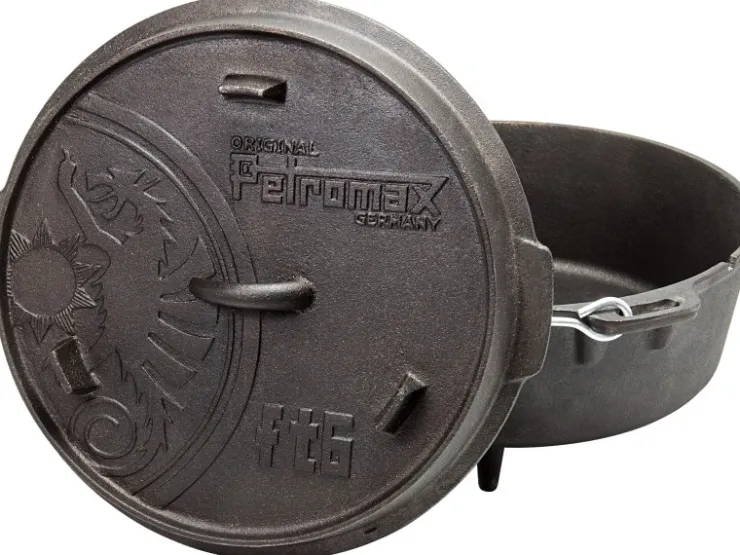 Petromax Herde|Töpfe<Dutch Oven FT6 Schwarz mit Standfüßen 5,5 l