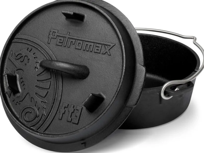 New Dutch Oven FT3 Schwarz mit planem Boden 1,6 l Töpfe
