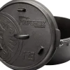 Petromax Dutch Oven FT9-T Schwarz mit planem Boden 7,5 l Ø 23,9 cm