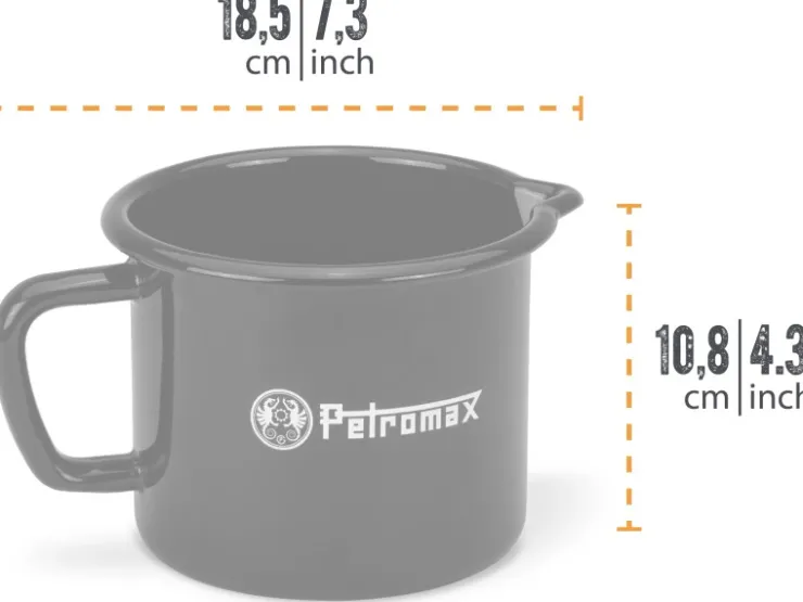 Sale Petromax Emaille Milchtopf 1 L Schwarz