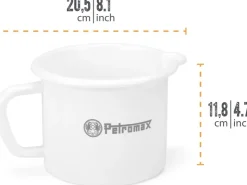 Petromax Emaille Milchtopf 1,4 L Weiß