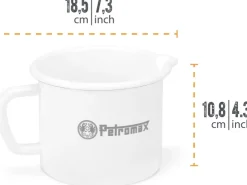 New Petromax Emaille Milchtopf 1 L Weiß
