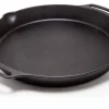 Sale Feuerpfanne FP40H-T Schwarz mit 2 Henkeln Gusseisen Ø 40 cm Herde