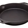 Outlet Feuerpfanne FP30H-T Schwarz mit 2 Henkeln Gusseisen Ø 30 cm Herde