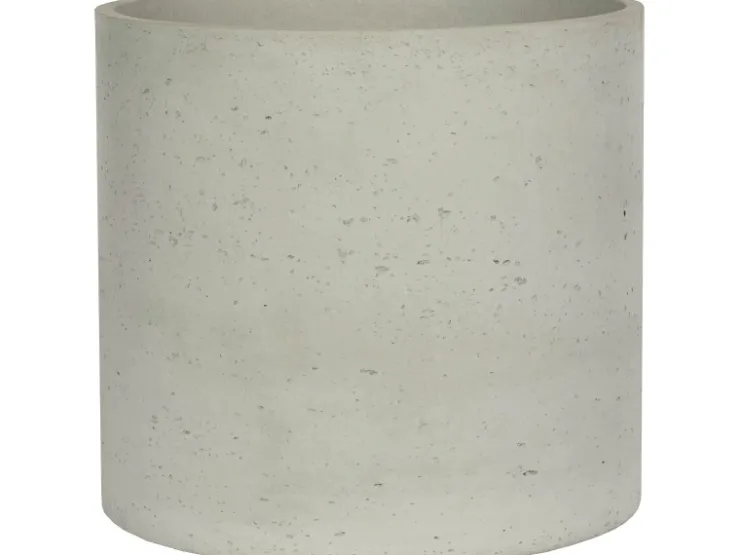 Töpfe<Pflanztopf Zylinder Ø 39,5 cm x 39,5 cm Grau