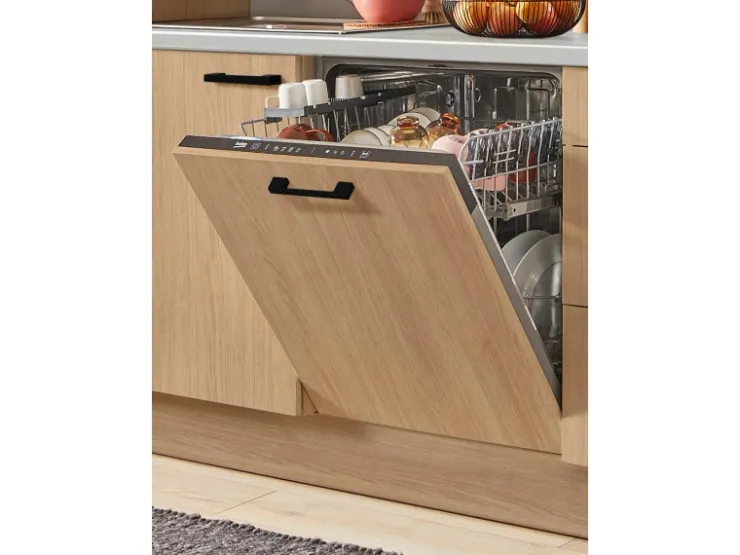 Outlet Pino Küchenzeile 270 cm Eiche Aviva Anschlag rechts 1 Geräteschrank