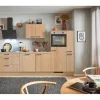 Clearance Pino Küchenzeile 280 cm Eiche Aviva Anschlag rechts 1 Geräte-. 1 Seitenschrank