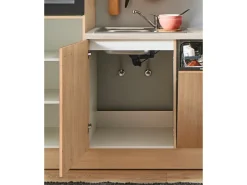 Discount Pino Küchenzeile 270 cm Eiche Aviva Anschlag links 1 Geräteschrank