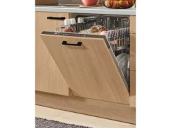 Clearance Küchenzeile 280 cm Eiche Aviva Anschlag links 1 Geräte-, 1 Apothekerschrank Kochfelder|Kühlschränke