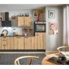 Clearance Pino Küchenzeile 280 cm Evoke Eiche Anschlag rechts 1 Geräteschrank