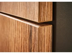 Sale Pino Küchenzeile 260 cm Evoke Eiche Anschlag links 1 Geräteschrank Grafit