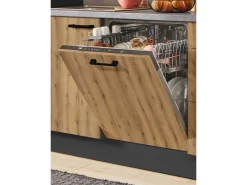 Best Pino Küchenzeile 300cm Evoke Eiche Anschlag rechts 1 Geräte-, 1 Apothekerschrank