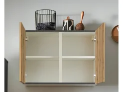 Discount Küchenzeile 360 cm Evoke Eiche Anschlag links 1 Geräte-, 1 Apothekerschrank Kochfelder|Kühlschränke
