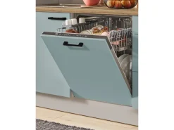 Clearance Pino Küchenzeile 320 cm Fjordgrün Anschlag rechts 2 Geräteschränke