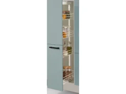Pino Kühlschränke<Küchenzeile 300 cm Fjordgrün Anschlag links 1 Geräte-. 1 Seitenschrank