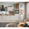 Sale Küchenzeile 270 cm Kaschmirgrau Anschlag rechts 1 Geräteschrank Kochfelder|Kühlschränke
