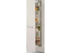 Sale Küchenzeile 270 cm Kaschmirgrau Anschlag rechts 1 Geräteschrank Kochfelder|Kühlschränke