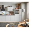 Clearance Pino Küchenzeile 290 cm Lichtgrau Anschlag rechts 1 Geräte-. 1 Seitenschrank