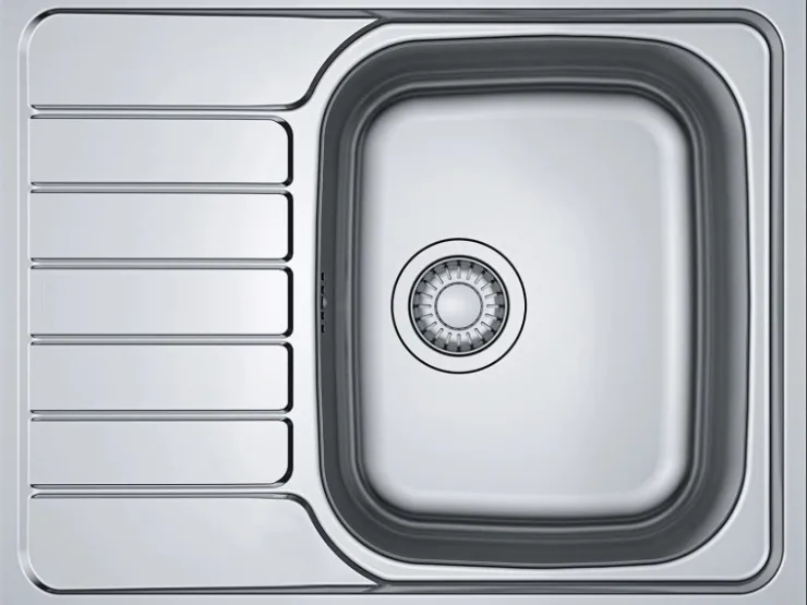 Sale Pino Küchenzeile 280 cm Pastellblau Anschlag links 1 Geräte-, 1 Apothekerschrank