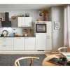Clearance Küchenzeile 310 cm Weiß Anschlag rechts 1 Geräte-. 1 Seitenschrank Kühlschränke