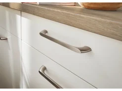 New Pino Küchenzeile 160 cm Weiß Anschlag rechts