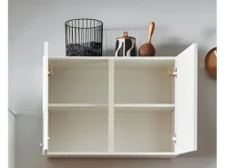 Best Küchenzeile 270 cm Weiß matt Anschlag links 1 Geräteschrank Kühlschränke