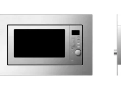 Haushaltsgeräte<PKM Einbau-Mikrowelle MW800.8-20G-EB mit Grill Silber Edelstahl 800 W