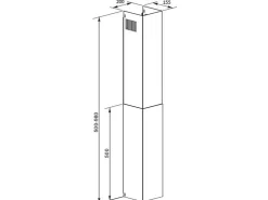 Unterbauhauben<PKM Unterbau-Dunstabzugshaube UBH3001X Edelstahl 60 cm EEK: B