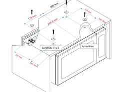 Outlet PKM Unterbau-Mikrowelle MW700-20 UB2