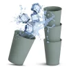 Discount Becher Kunststoff Grün 0,2 Liter 4er Pack Geschirr