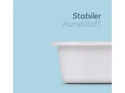 Hot ProHome Besteckkasten 33,5 x 26 x 4,5 cm Weiß