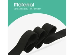 ProHome Küchenhelfer<Gummiband 2,5 m x 3,0 cm Schwarz