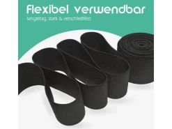 Best ProHome Gummiband 2,5 m x 2,5 cm Schwarz