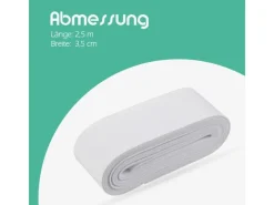 Outlet Gummiband 2,5 m x 3,5 cm Weiß Küchenhelfer