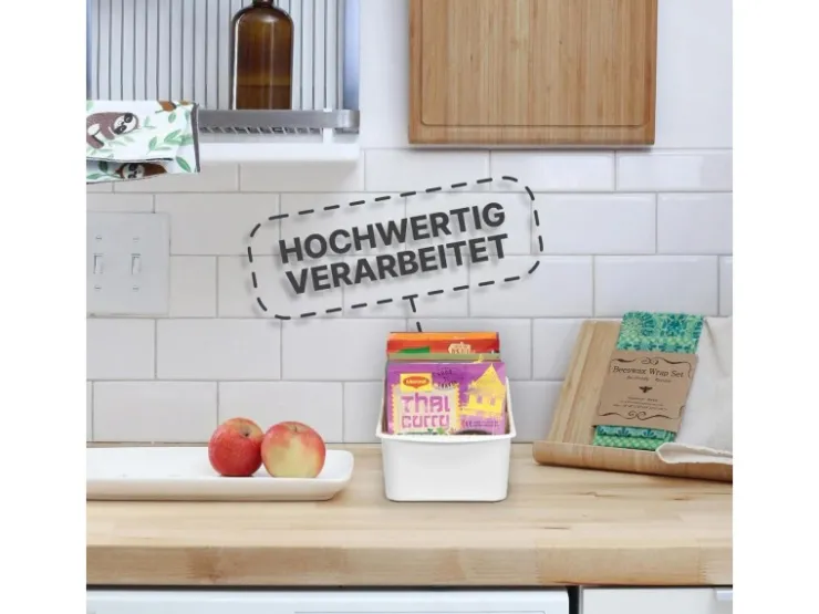 Online ProHome Küchenorganizer Gewürze & Tüten Weiß 2er Pack