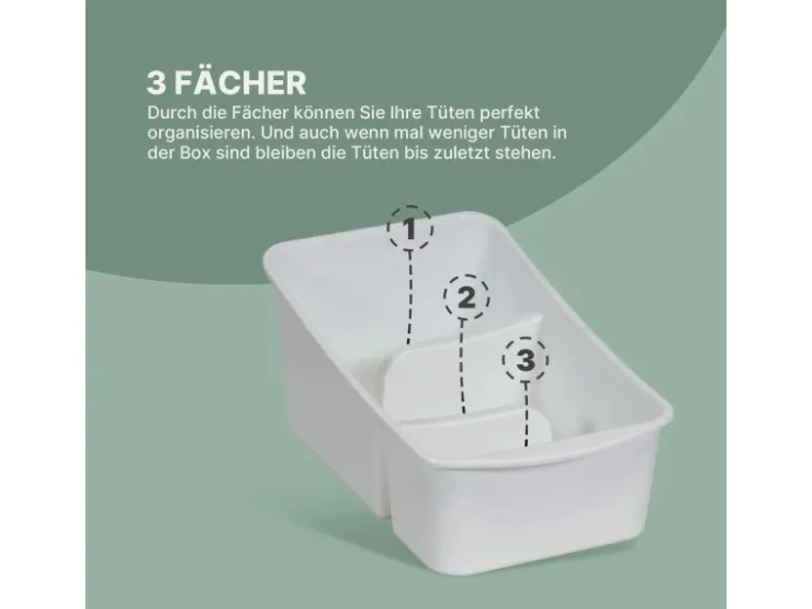 Online ProHome Küchenorganizer Gewürze & Tüten Weiß 2er Pack