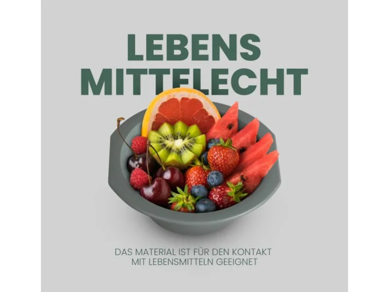 Best Kunststoff Schüssel BPA Frei 1,55 x 6 cm Grün 2er Pack Geschirr